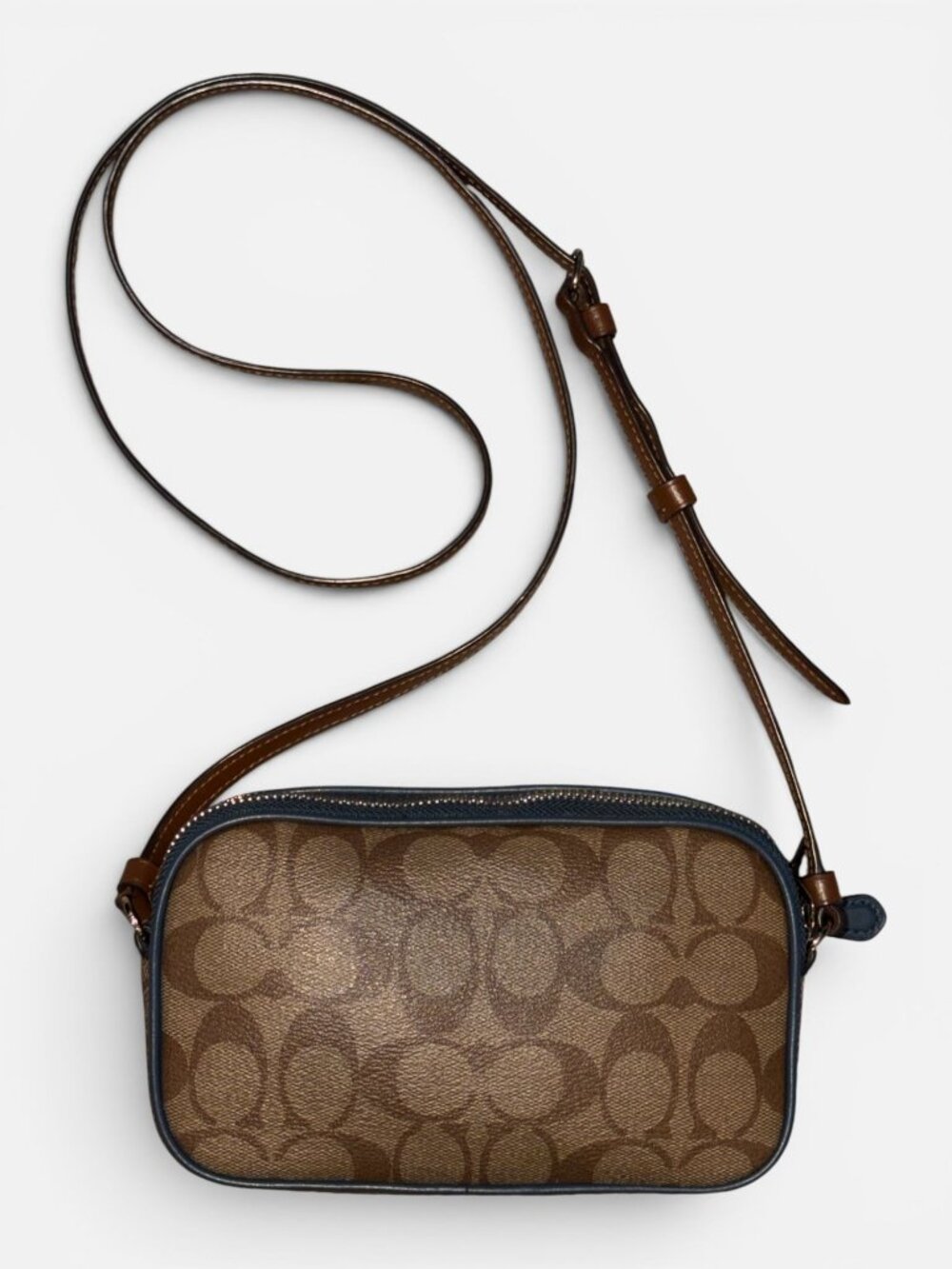 Coach Crossbody Pouch F73066 Rainbow LOGO Signature Canvas Heart Bag Charm PRIDE - Picture 7 of 12